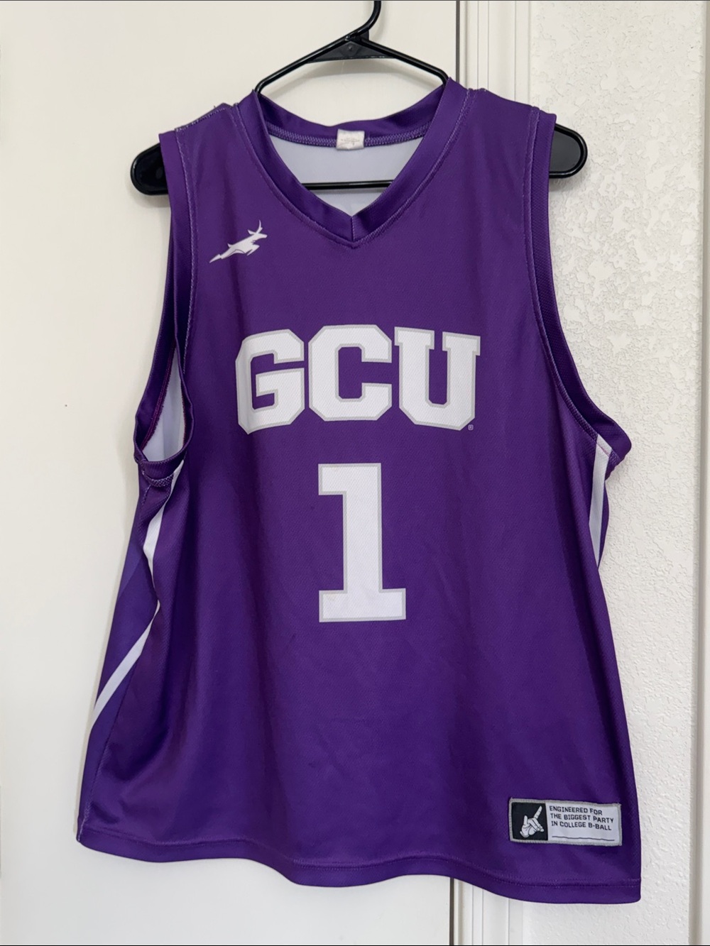 GCU #1 Purple Basketball Jersey adult S